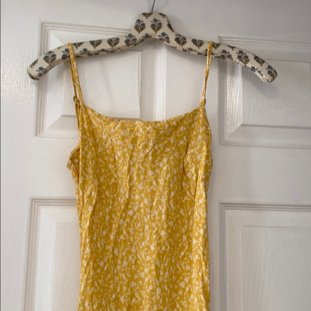 Subtle Yellow Floral Dress